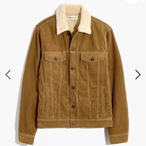 NWOT Madewell Corduroy Sherpa Jacket
